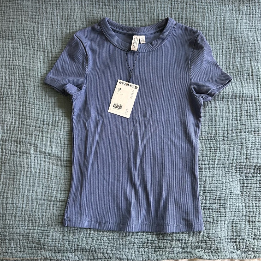& Other Stories Blue Short Sleeve Tee